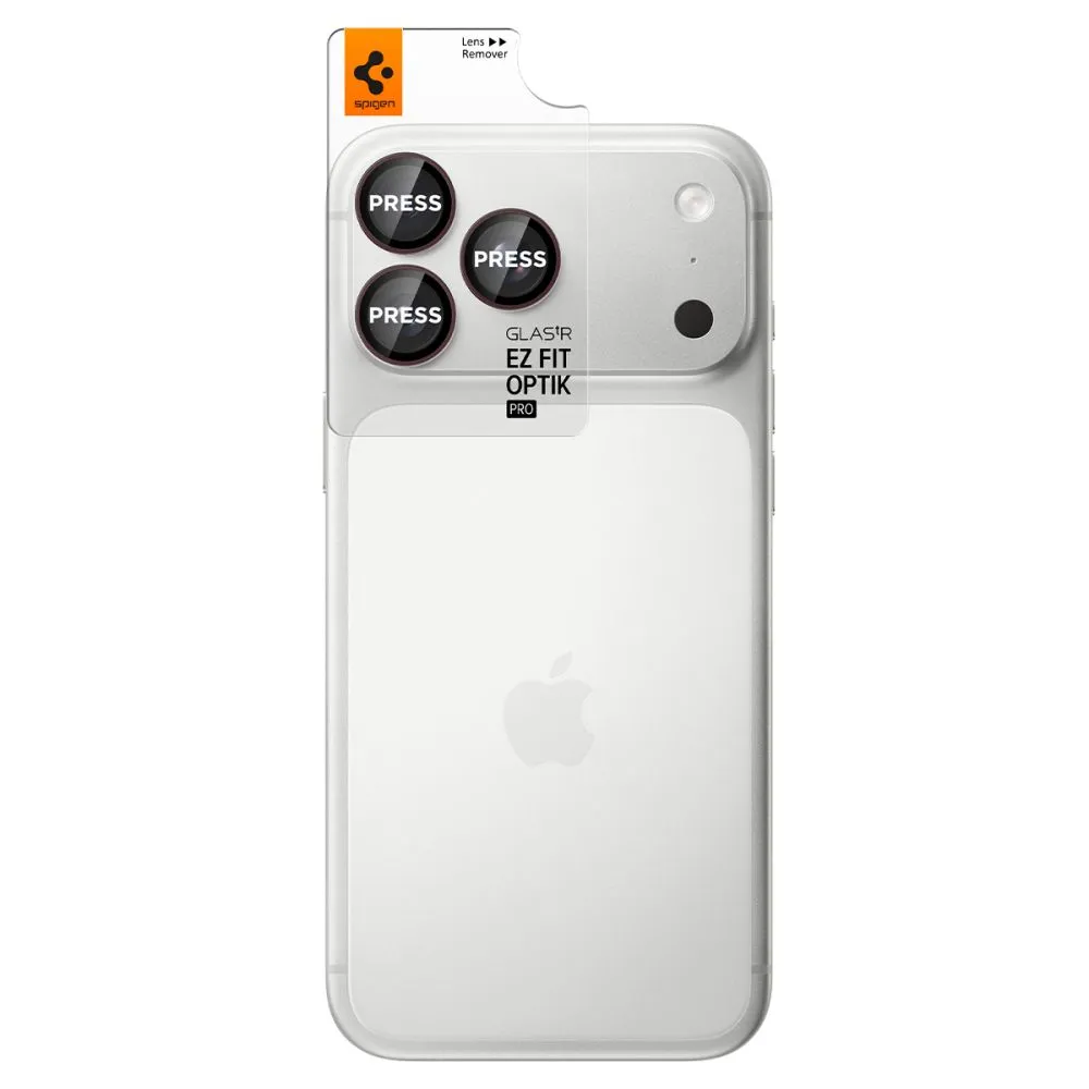 Apple iPhone 18 Pro skärmskydd  SPIGEN OPTIK PRO GLAS.TR EZ FIT CAMERA PROTECTOR 2-PACK