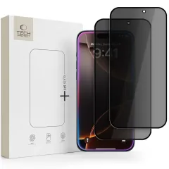 iPhone iPhone 18 Pro Aizsargstikls TECH-PROTECT GLASS SPY+ PRIVACY 2-PACK Apple iPhone 18 Pro