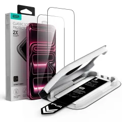 iPhone iPhone 18 Pro Aizsargstikls ESR ULTRAFIT CLASSIC TEMPERED GLASS 2-PACK Apple iPhone 18 Pro