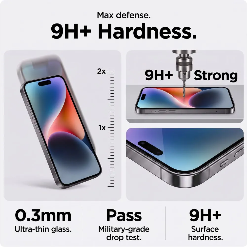 Apple iPhone 18 Pro Max Aizsargstikls TECH-PROTECT QUICK SET SPY+ PRIVACY 2-PACK