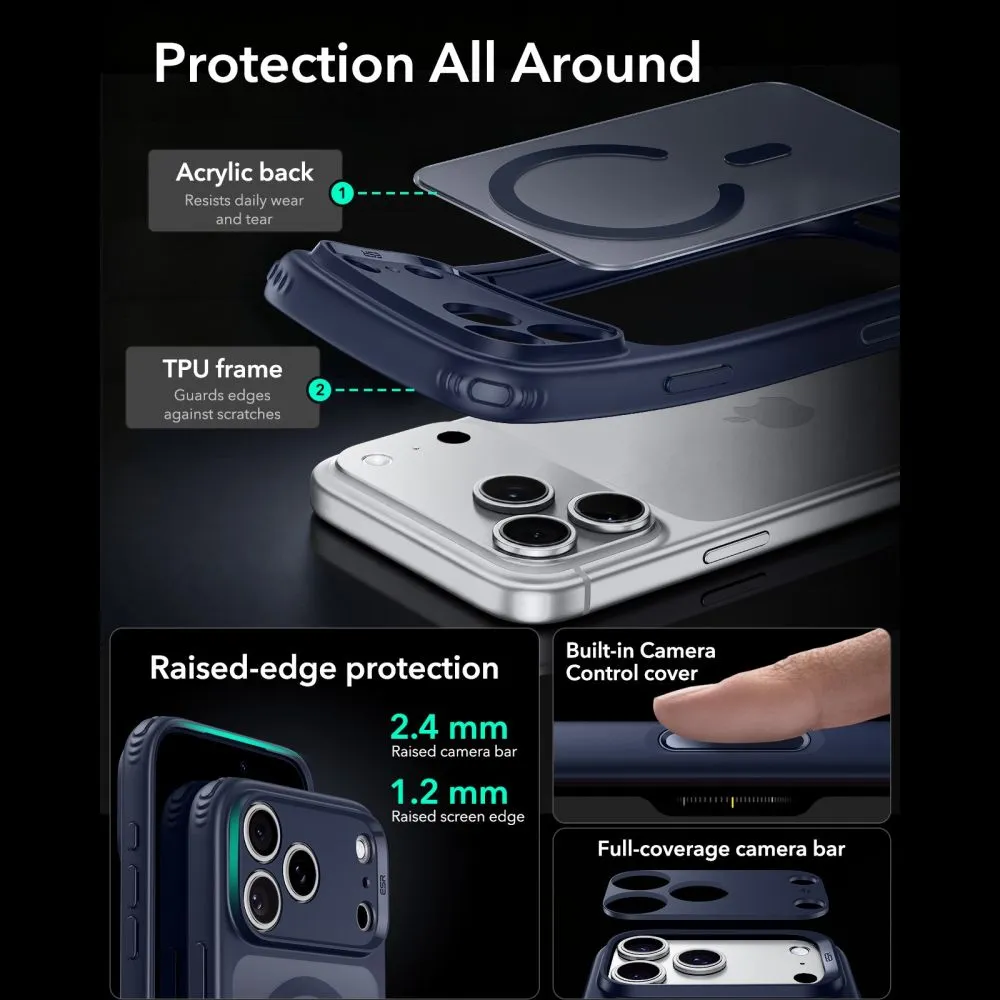 Apple iPhone 18 Pro Max Telefona vāciņš ESR CLASSIC HYBRID MAGSAFE