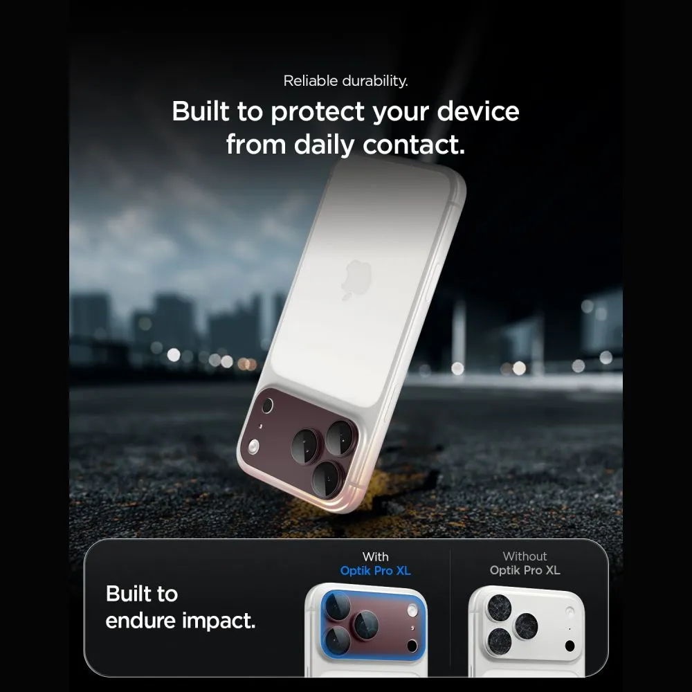Apple iPhone 18 Pro Max Aizsargstikls SPIGEN OPTIK PRO XL GLAS.TR EZ FIT CAMERA PROTECTOR