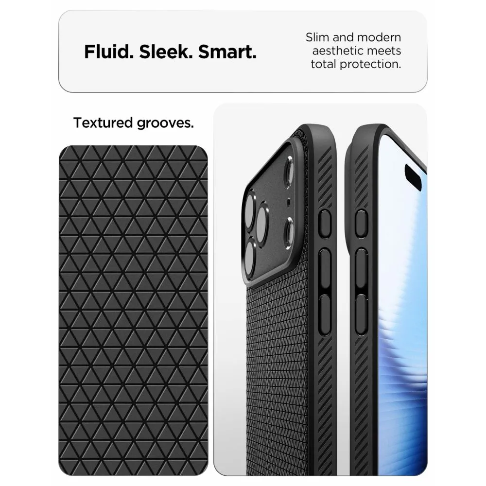 Apple iPhone 18 Pro Max Telefona vāciņš melns SPIGEN LIQUID AIR