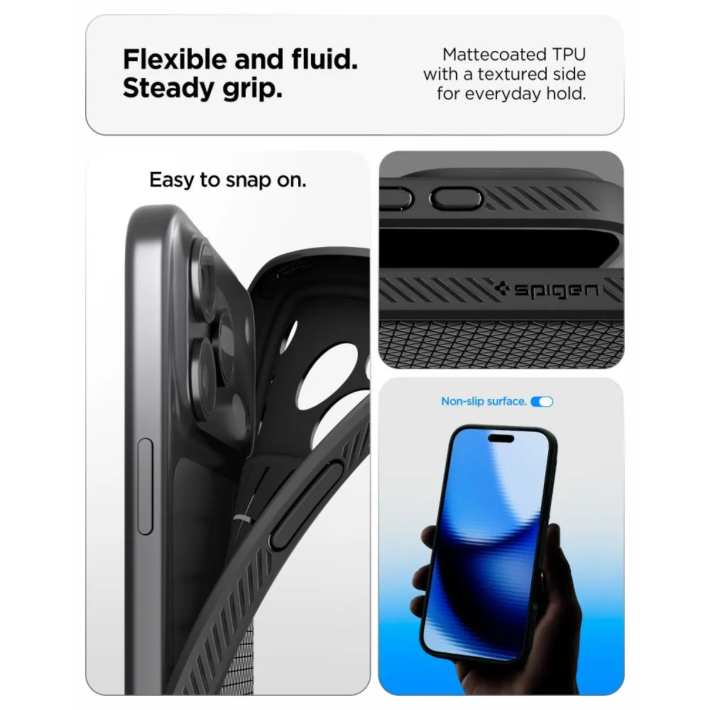 Apple iPhone 18 Pro Max Telefona vāciņš melns SPIGEN LIQUID AIR
