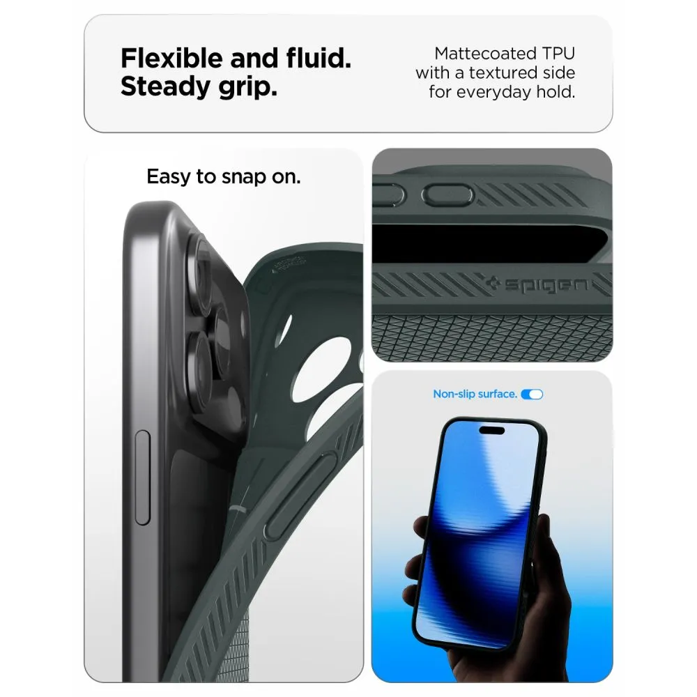 Apple iPhone 18 Pro Max skal grön SPIGEN LIQUID AIR