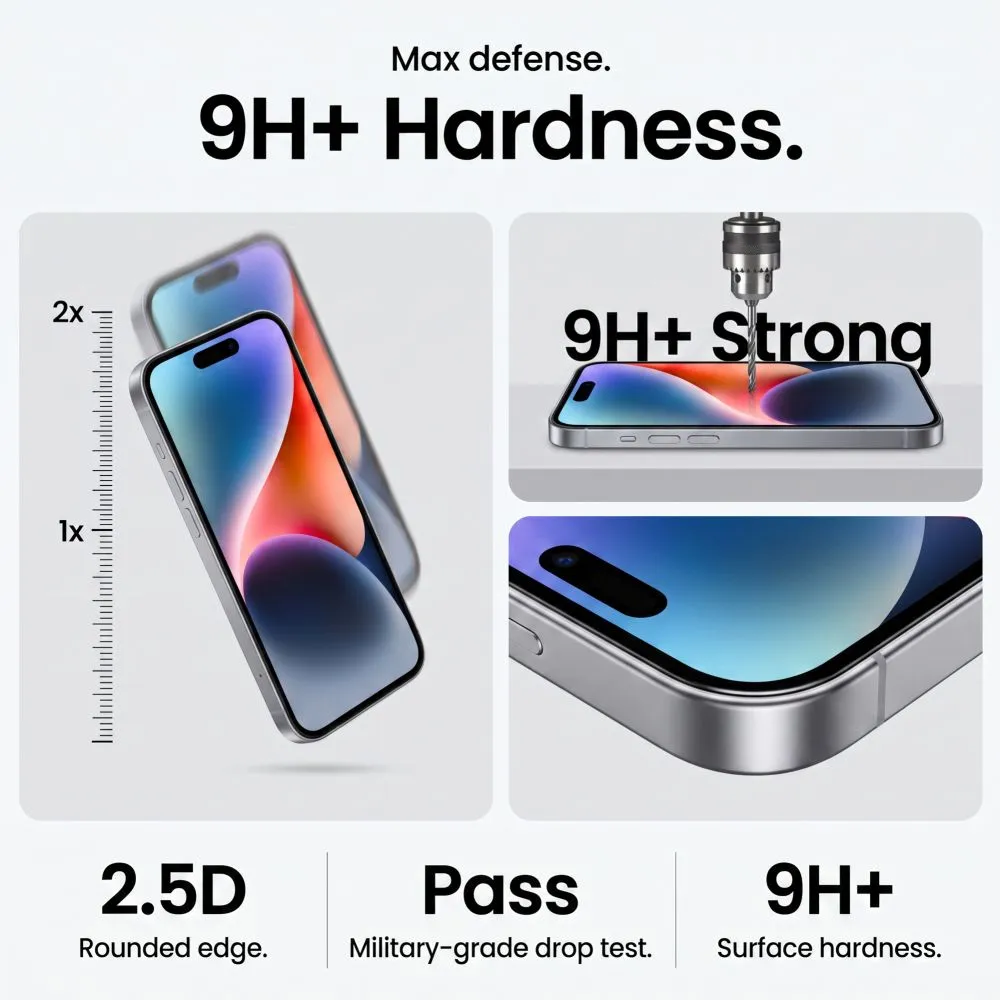 Apple iPhone 18 Pro Max skärmskydd  TECH-PROTECT ONETOUCH SET+ 2-PACK