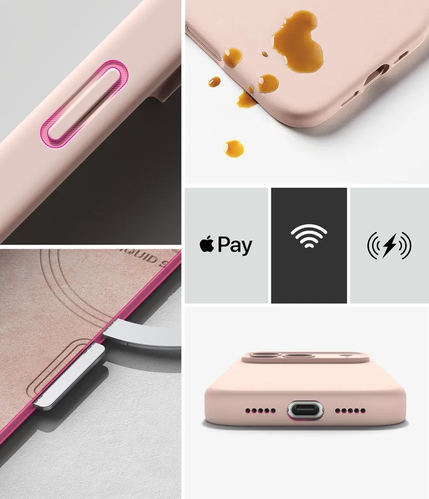 Apple iPhone 18 Pro Max skal rosa RINGKE SILICONE MAGNETIC MAGSAFE