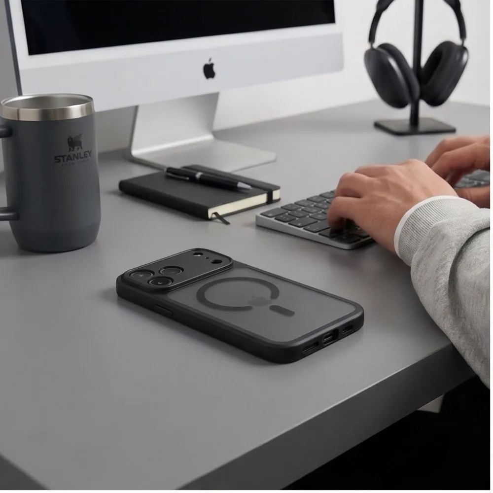 Apple iPhone 18 Pro Max Telefona vāciņš melns TECH-PROTECT BASICMAG MAGSAFE