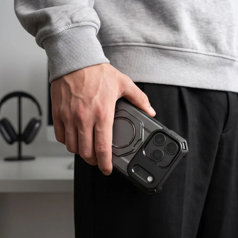 Apple iPhone 18 Pro Max Telefona vāciņš melns TECH-PROTECT MAGFORCE MAGSAFE