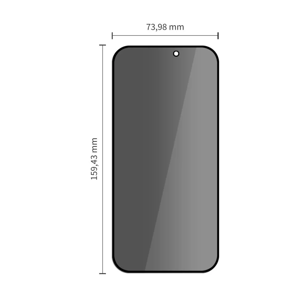 Apple iPhone 18 Pro Max Aizsargstikls  TECH-PROTECT GLASS SPY+ PRIVACY 2-PACK