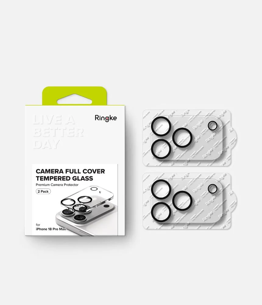 Apple iPhone 18 Pro Max skärmskydd  RINGKE CAMERA FULL COVER 2-PACK