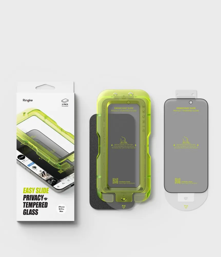 Apple iPhone 18 Pro Max skärmskydd  RINGKE EASY SLIDE PRIVACY 2-PACK