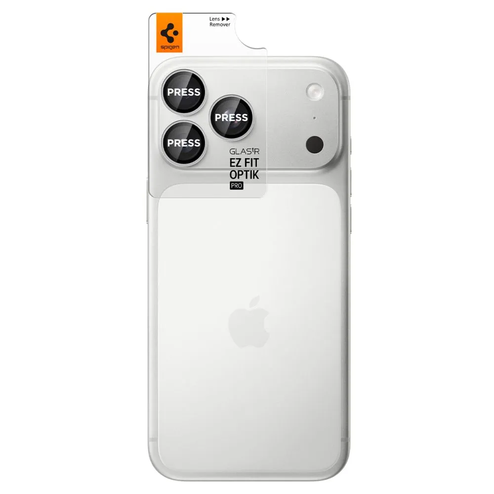 Apple iPhone 18 Pro Max Aizsargstikls SPIGEN OPTIK PRO GLAS.TR EZ FIT CAMERA PROTECTOR 2-PACK
