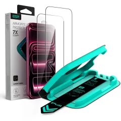 iPhone iPhone 18 Pro Max Aizsargstikls ESR ULTRAFIT ARMORITE TEMPERED GLASS 2-PACK Apple iPhone 18 Pro Max