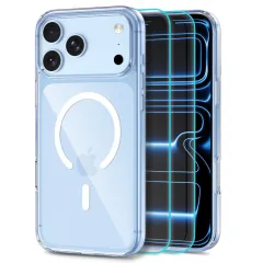 iPhone iPhone 18 Pro Max Telefona vāciņš TECH-PROTECT FLEXAIR HYBRID MAGSAFE + GLASS 2-PACK Apple iPhone 18 Pro Max