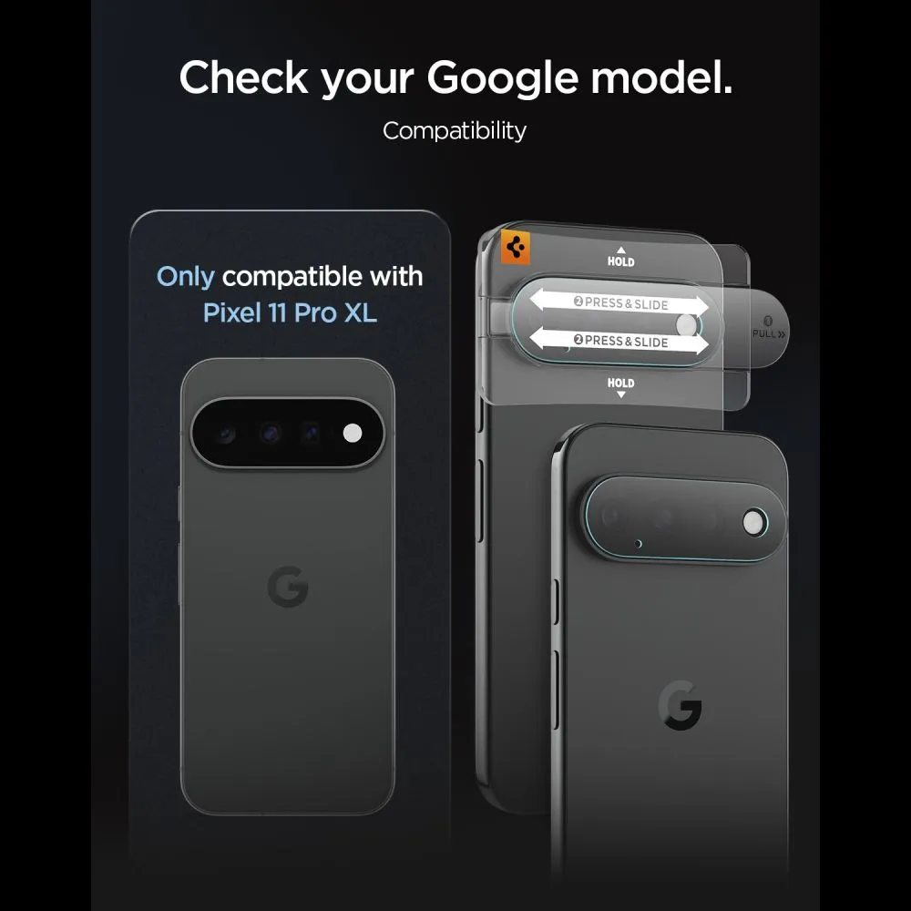 Google Pixel 11 Pro XL защитное стекло  SPIGEN OPTIK PRO GLAS.TR EZ FIT CAMERA PROTECTOR 2-PACK