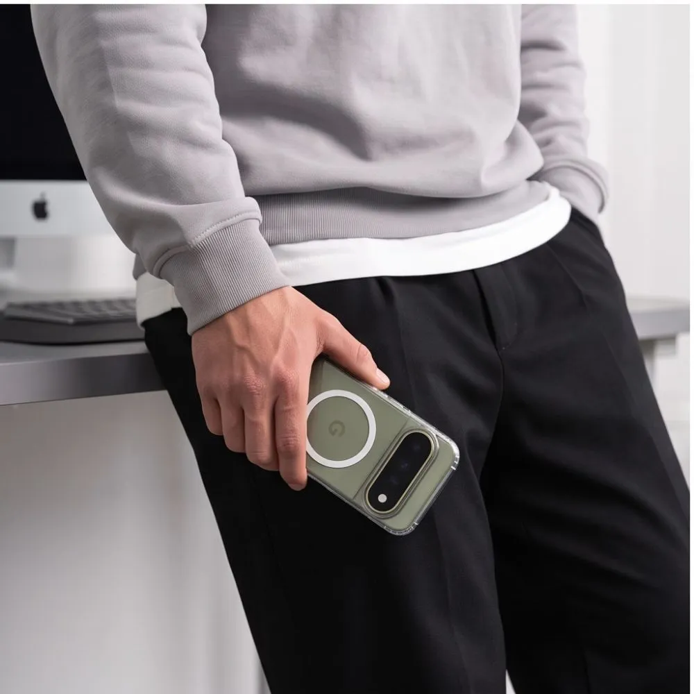 Google Pixel 11 Pro XL Telefona vāciņš caurspīdīgs TECH-PROTECT FLEXAIR HYBRID MAGSAFE