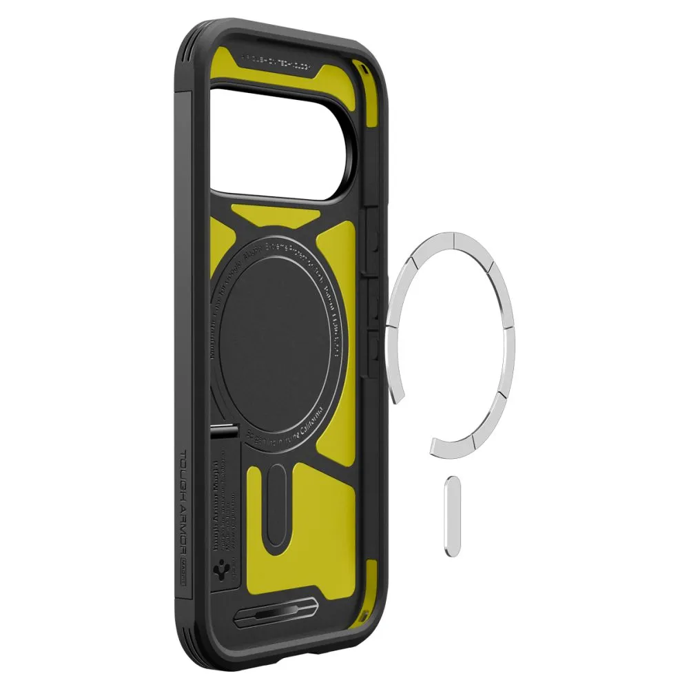 Google Pixel 11 Pro XL Telefona vāciņš melns SPIGEN TOUGH ARMOR MAG MAGSAFE