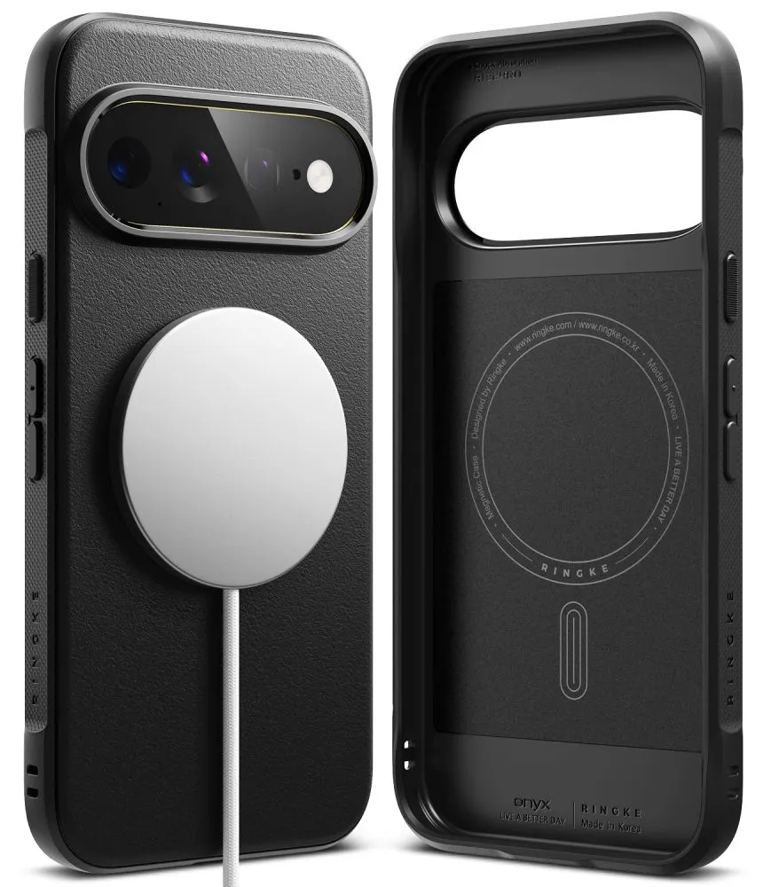 Google Pixel 11 Pro XL Telefona vāciņš melns RINGKE ONYX MAGNETIC MAGSAFE