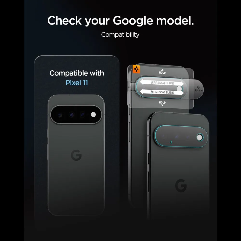 Google Pixel 11 Aizsargstikls  SPIGEN OPTIK PRO GLAS.TR EZ FIT CAMERA PROTECTOR 2-PACK