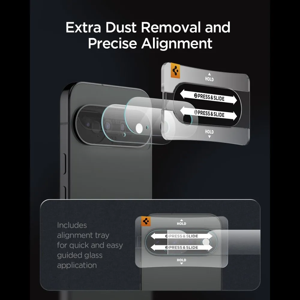 Google Pixel 11 Aizsargstikls  SPIGEN OPTIK PRO GLAS.TR EZ FIT CAMERA PROTECTOR 2-PACK