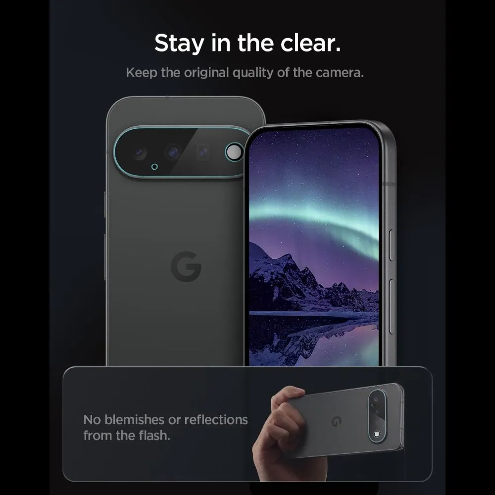 Google Pixel 11 Aizsargstikls  SPIGEN OPTIK PRO GLAS.TR EZ FIT CAMERA PROTECTOR 2-PACK