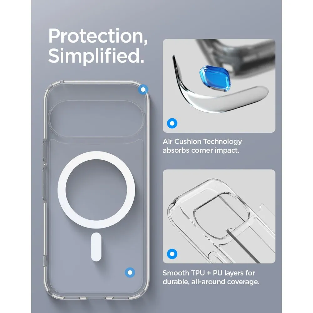 Google Pixel 11 Telefona vāciņš caurspīdīgs SPIGEN ULTRA HYBRID MAG MAGSAFE