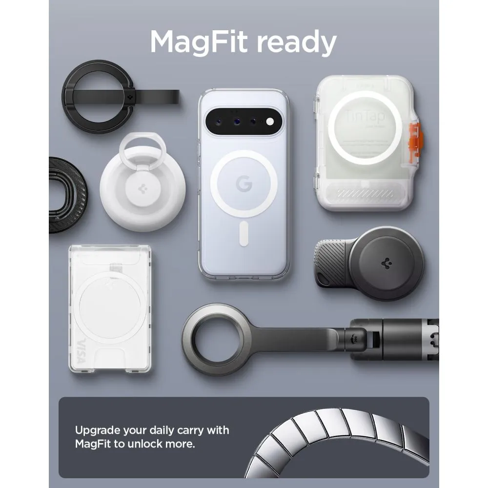 Google Pixel 11 Telefona vāciņš caurspīdīgs SPIGEN ULTRA HYBRID MAG MAGSAFE