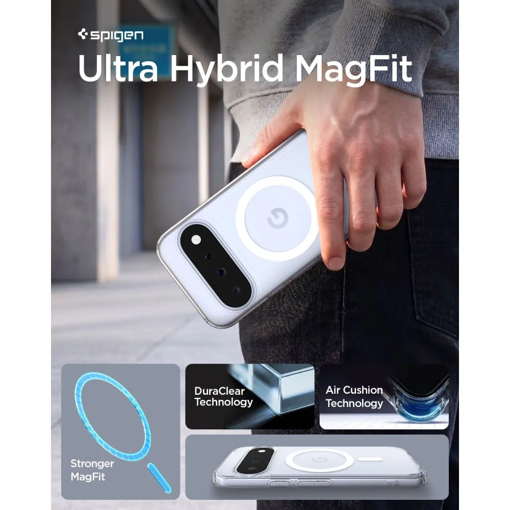 Google Pixel 11 Telefona vāciņš caurspīdīgs SPIGEN ULTRA HYBRID MAG MAGSAFE