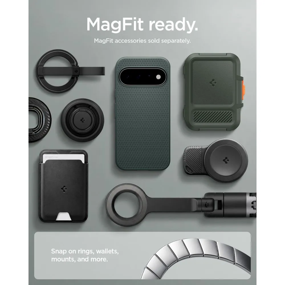 Google Pixel 11 Telefona vāciņš zaļš SPIGEN LIQUID AIR MAG MAGSAFE