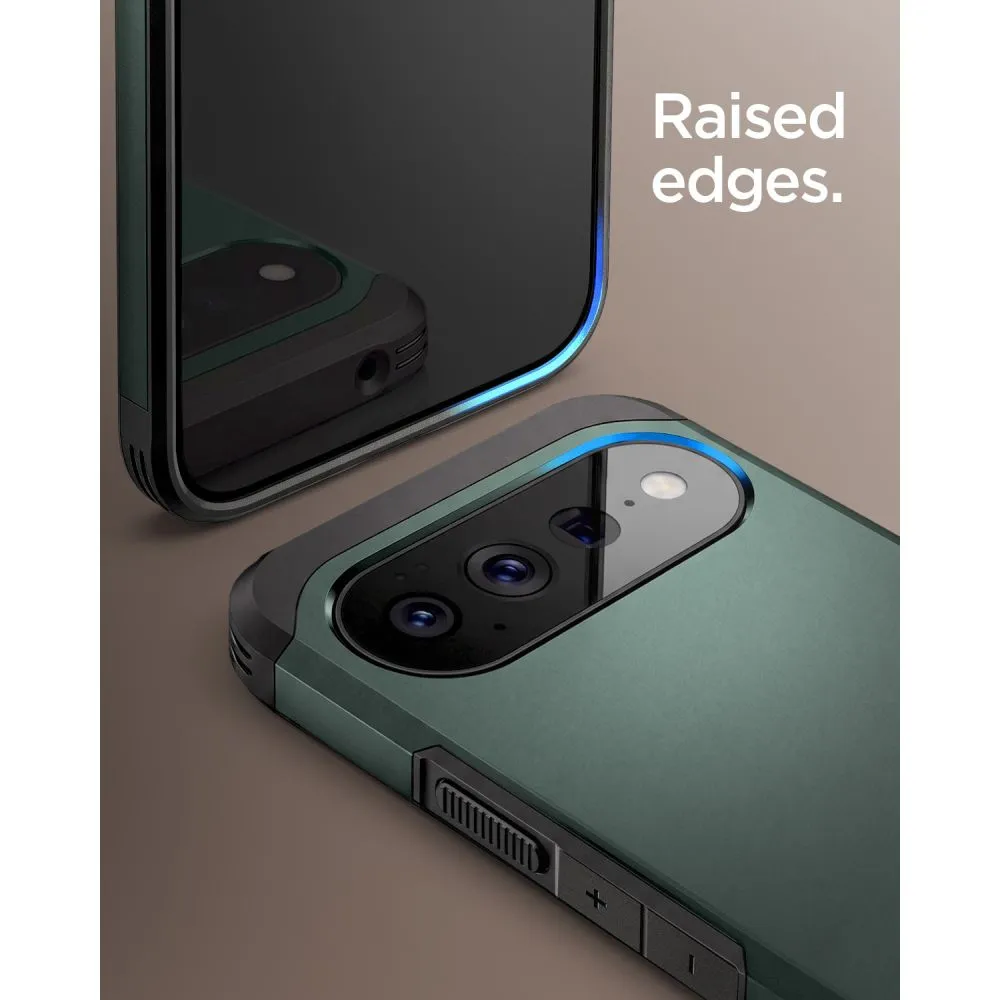 Google Pixel 11 skal grön SPIGEN TOUGH ARMOR MAG MAGSAFE