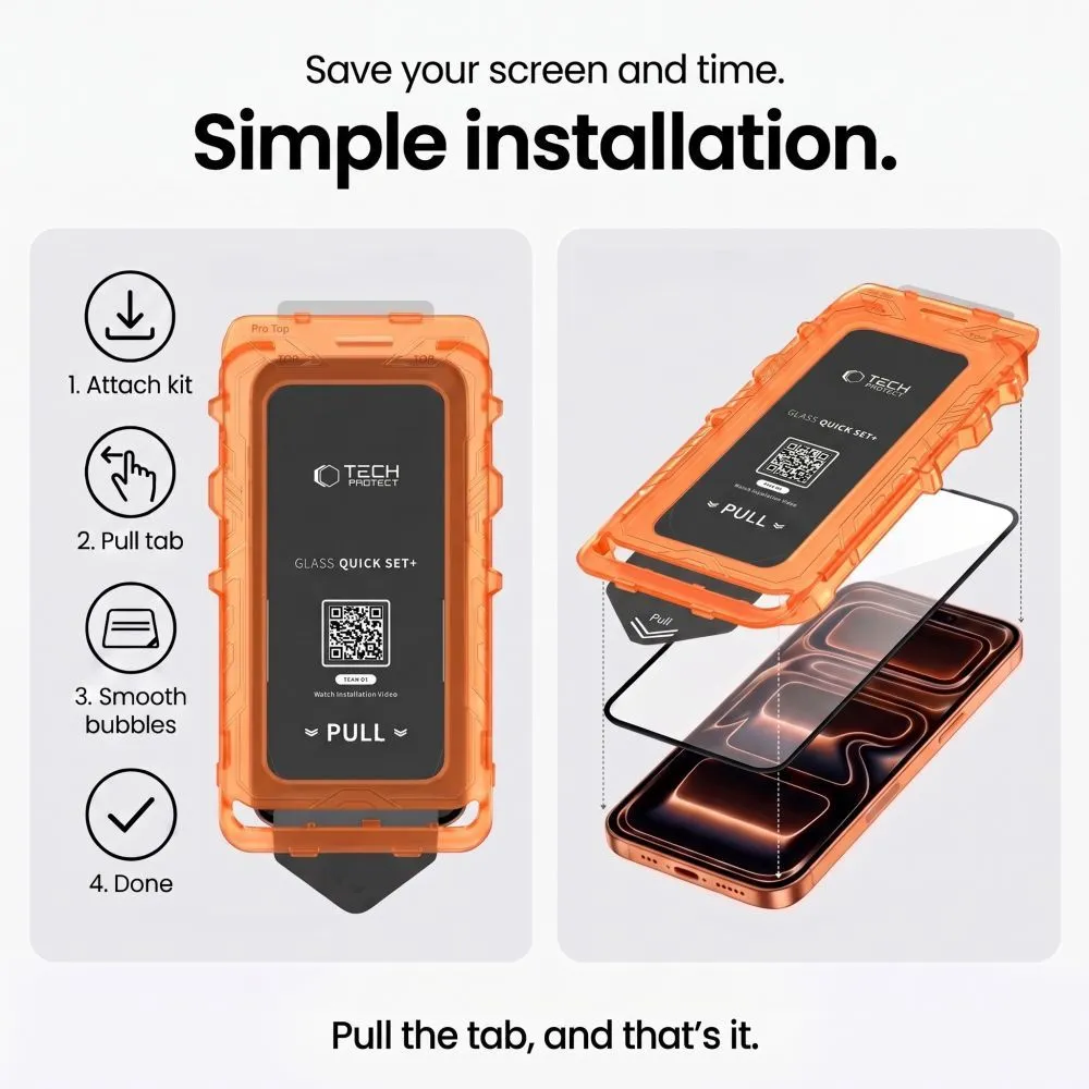 Google Pixel 11 Aizsargstikls  TECH-PROTECT QUICK SET+ 2-PACK