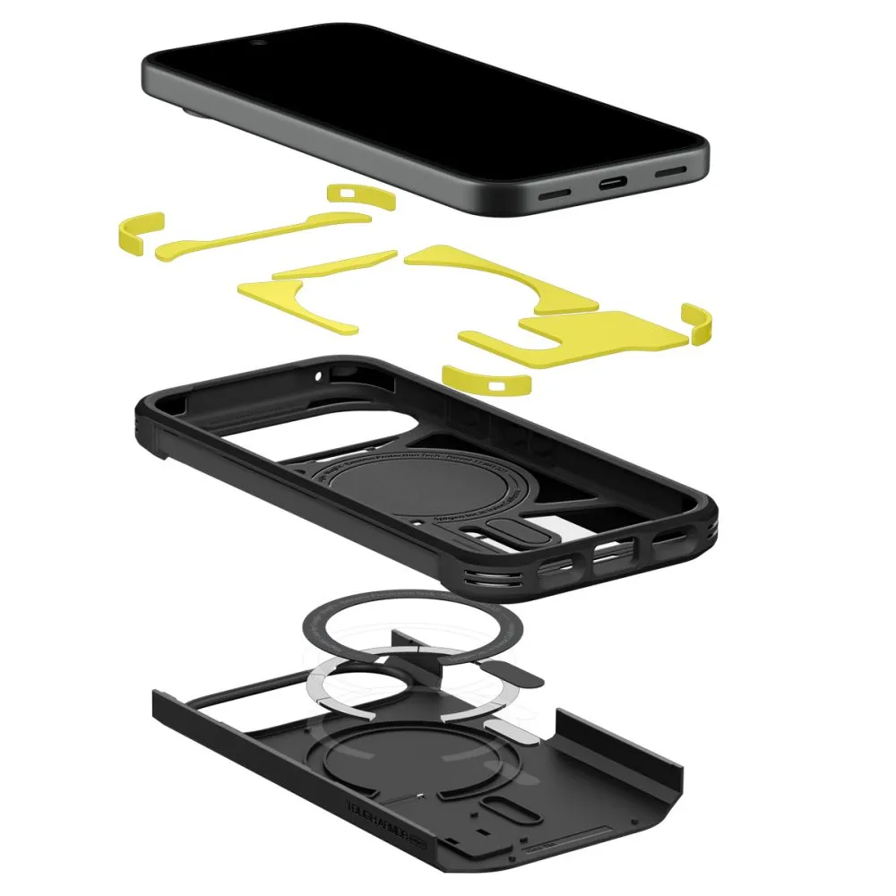 Google Pixel 11 skal svart SPIGEN TOUGH ARMOR MAG MAGSAFE