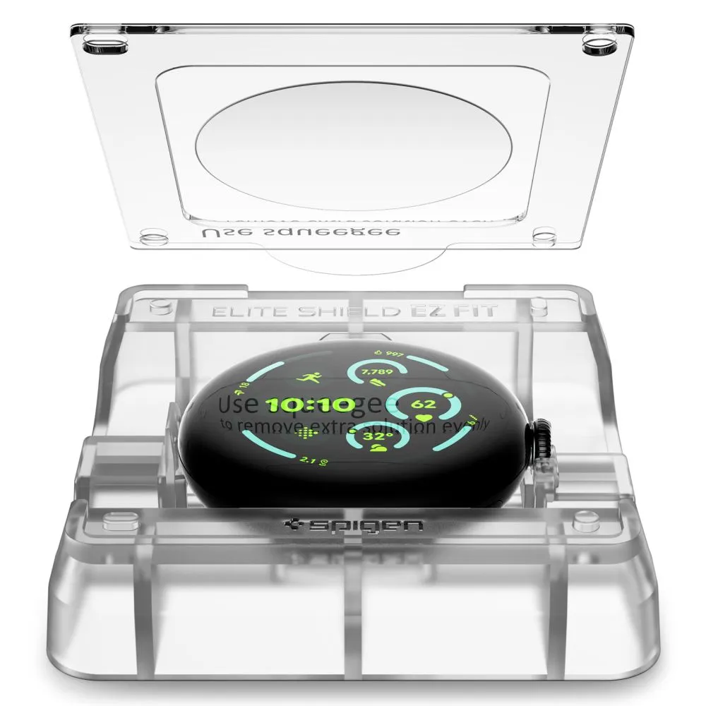 Google Pixel Watch 5 viedpulksteņa aizsargstikls  SPIGEN ELITE SHIELD ”EZ FIT” 2-PACK (41 MM)