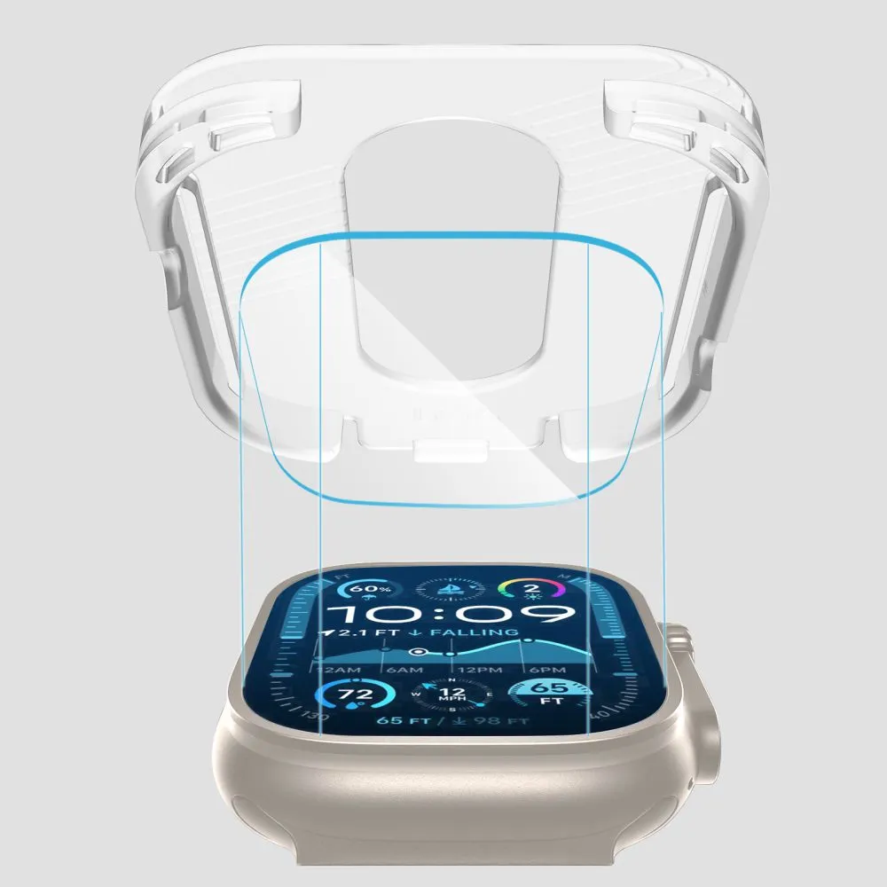 Apple Watch Ultra 4 viedpulksteņa aizsargstikls  TECH-PROTECT EASY SET+ 2-PACK (49mm)