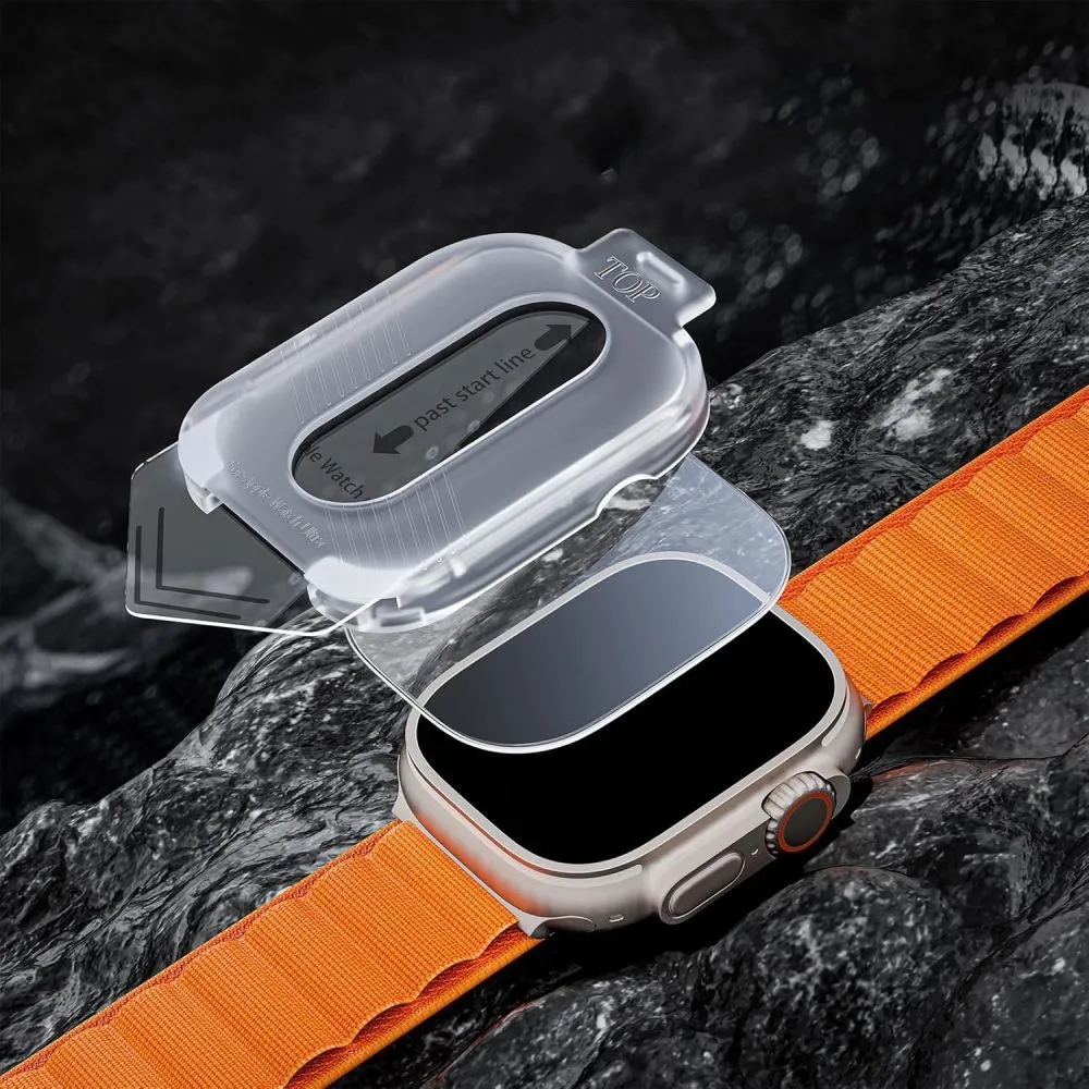 Apple Watch Ultra 4 viedpulksteņa aizsargstikls  TECH-PROTECT EASY SET+ 2-PACK (49mm)