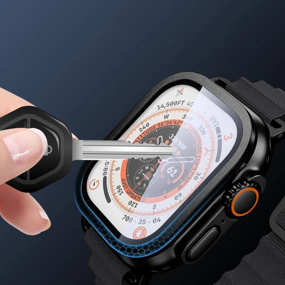 Apple Watch Ultra 4 viedpulksteņa aizsargstikls  TECH-PROTECT GLASS RING 2-PACK (49mm)
