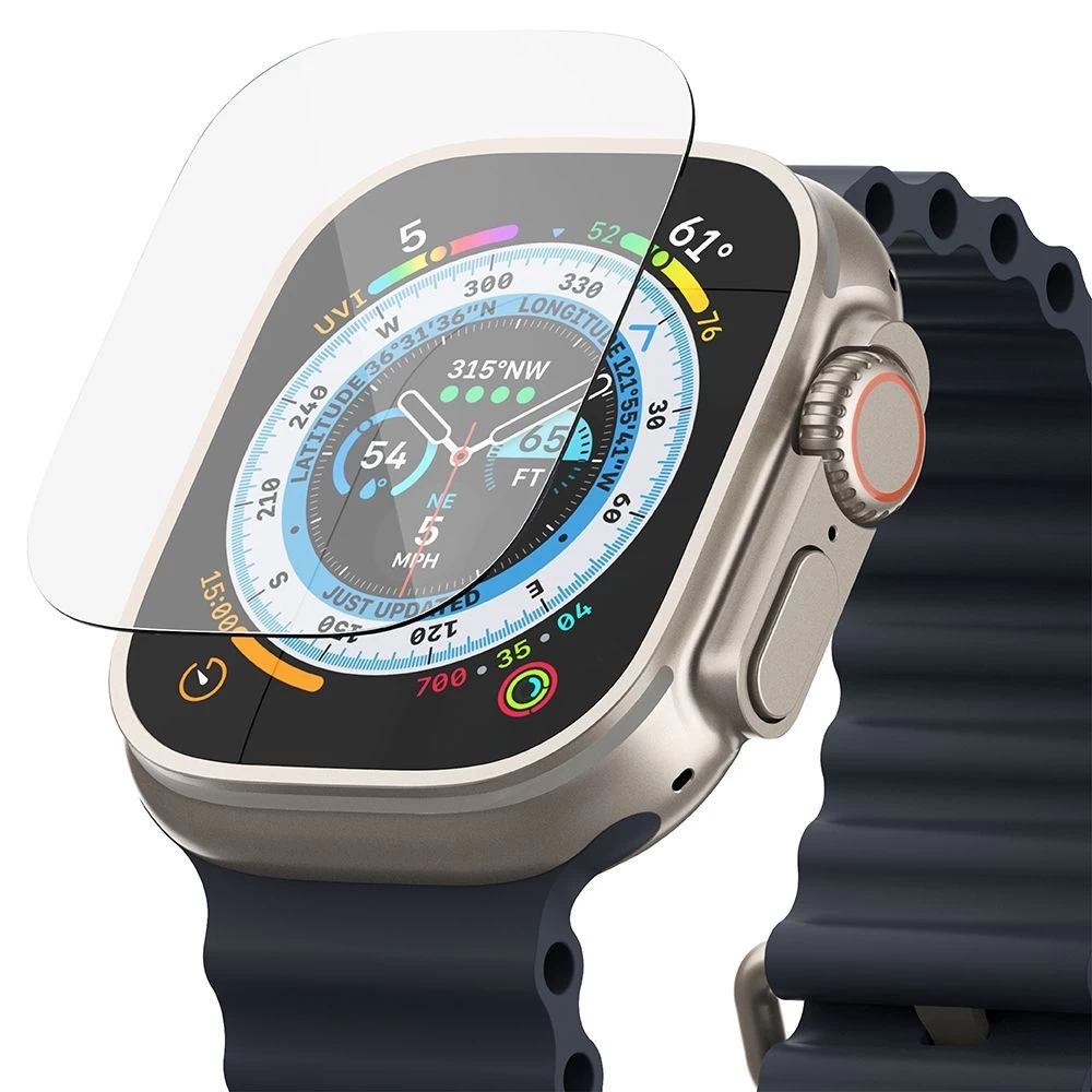 Apple Watch Ultra 4 viedpulksteņa aizsargstikls  RINGKE ID FC (49mm) (4-pack)