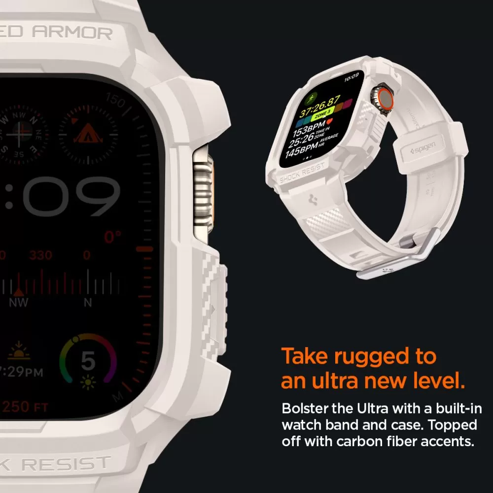 Apple Watch Ultra 4 Smartwatch Bands SPIGEN RUGGED ARMOR ”PRO” (49 mm)