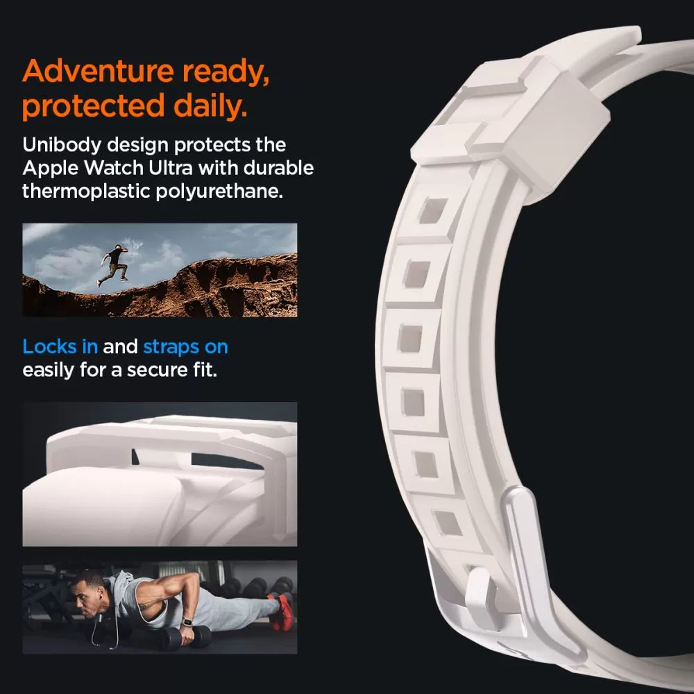Apple Watch Ultra 4 Smartwatch Bands SPIGEN RUGGED ARMOR ”PRO” (49 mm)