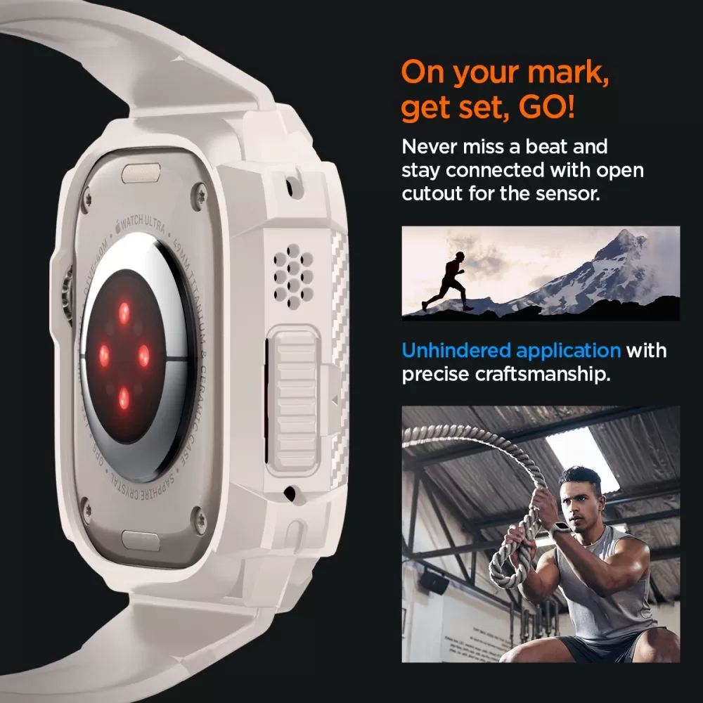 Apple Watch Ultra 4 Smartwatch Bands SPIGEN RUGGED ARMOR ”PRO” (49 mm)