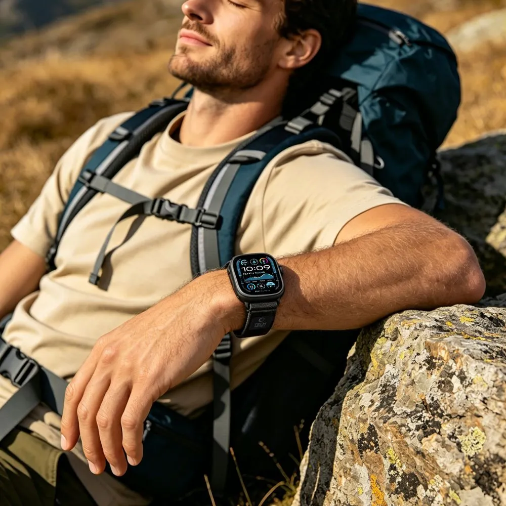 Apple Watch Ultra 4 Viedpulksteņu siksniņas TECH-PROTECT NYLON ELITE (49mm)