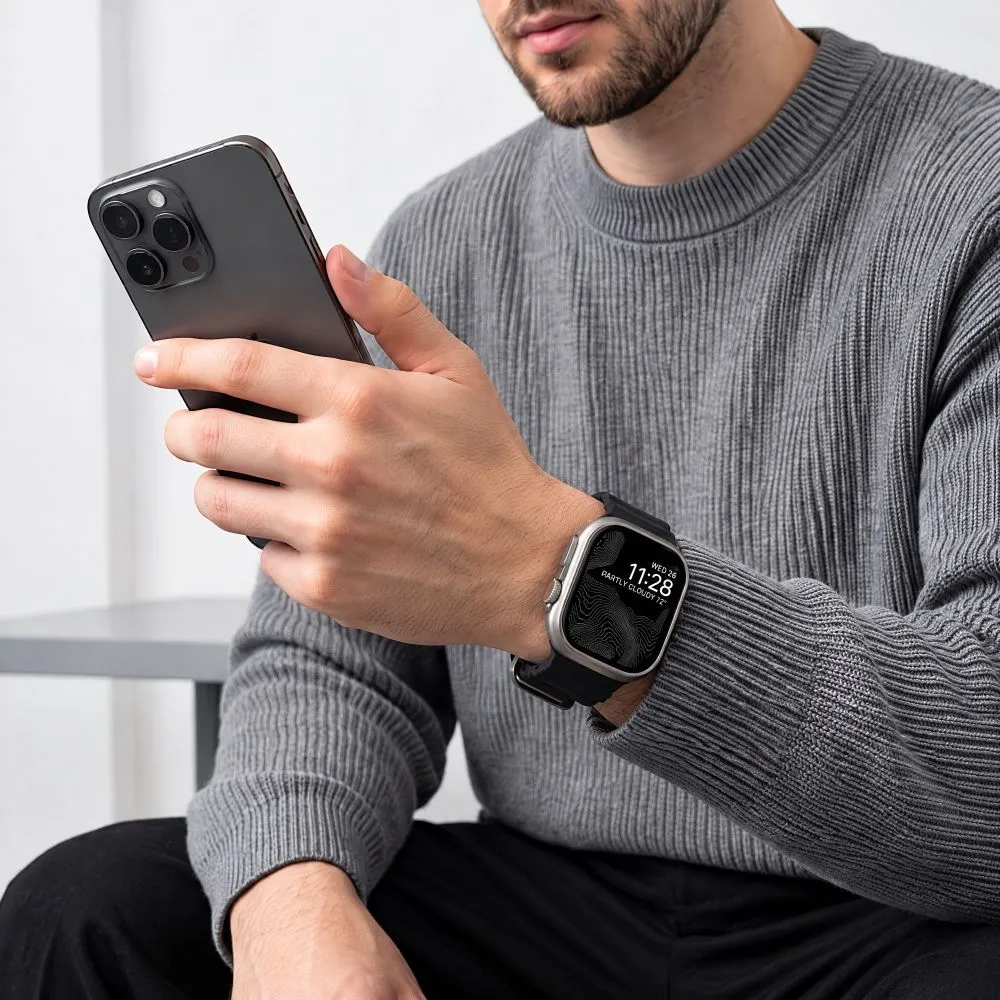 Apple Watch Ultra 4 Viedpulksteņu siksniņas melns TECH-PROTECT MOTION (49 mm)