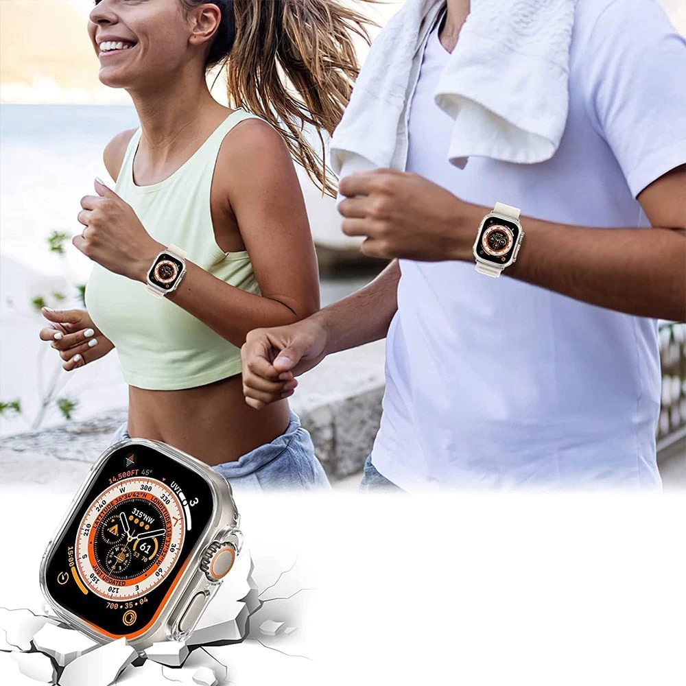 Apple Watch Ultra 4 Aizsargvāciņi un maciņi caurspīdīgs TECH-PROTECT DEFENSE360 (49mm)