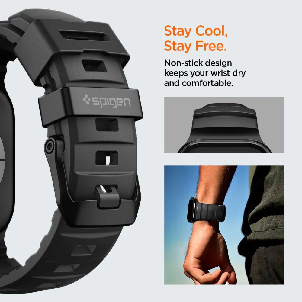 Apple Watch Ultra 4 Viedpulksteņu siksniņas melns SPIGEN WBS2 BAND ULTRA (49mm)