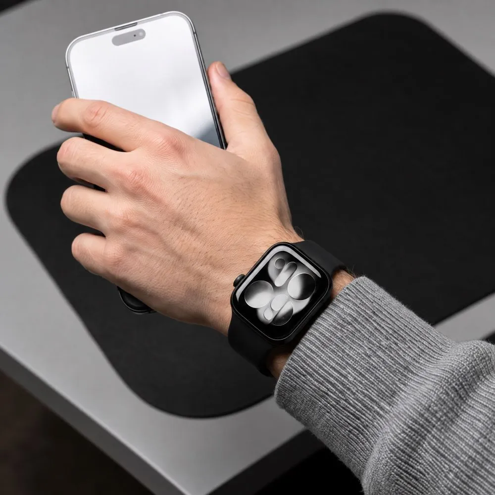 Apple Watch Ultra 4 Viedpulksteņu siksniņas melns TECH-PROTECT SILICONE (49mm)