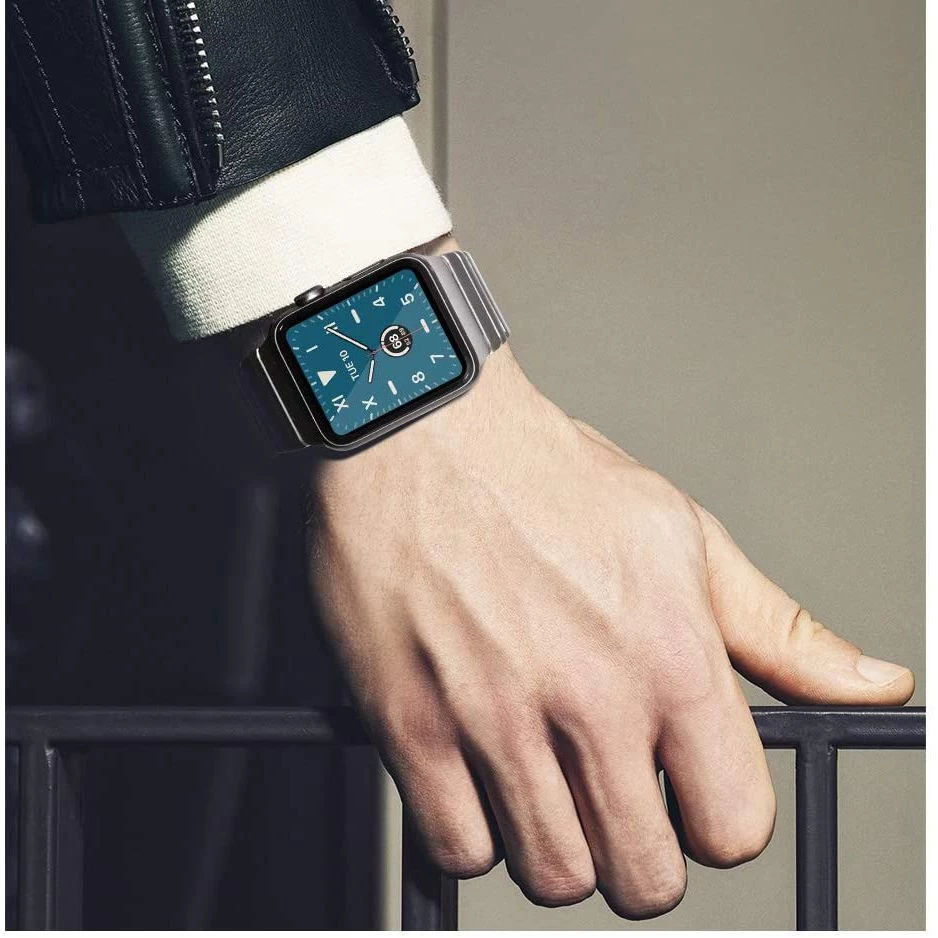 Apple Watch Ultra 4 Viedpulksteņu siksniņas sudraba TECH-PROTECT LINKBAND (49 mm)