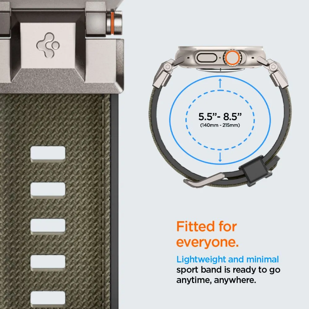 Apple Watch Ultra 4 Viedpulksteņu siksniņas zaļš SPIGEN DURAPRO ARMOR (49 mm)