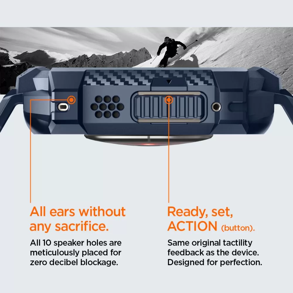 Apple Watch Ultra 4 Viedpulksteņu siksniņas zils SPIGEN RUGGED ARMOR ”PRO” (49 mm)