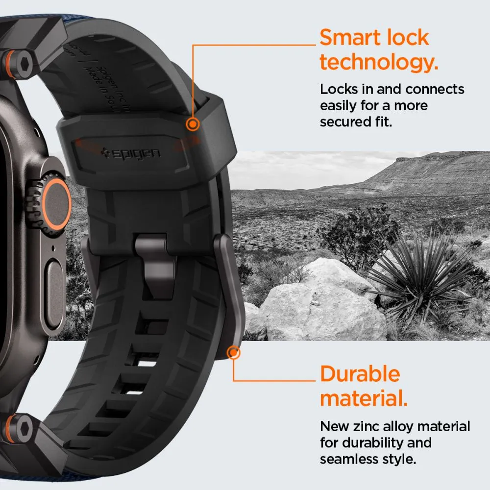 Apple Watch Ultra 4 Viedpulksteņu siksniņas zils SPIGEN DURAPRO ARMOR (49 mm)